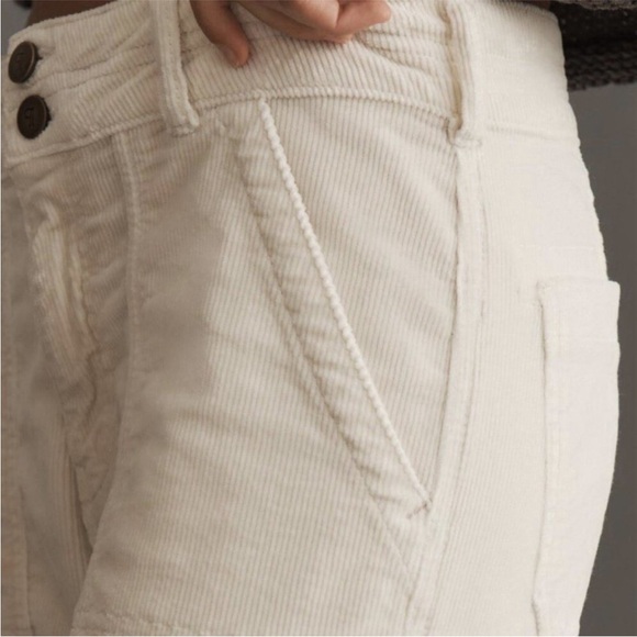 Anthropologie Pilcro Corduroy Utility Pants Square Pocket - Picture 3 of 10